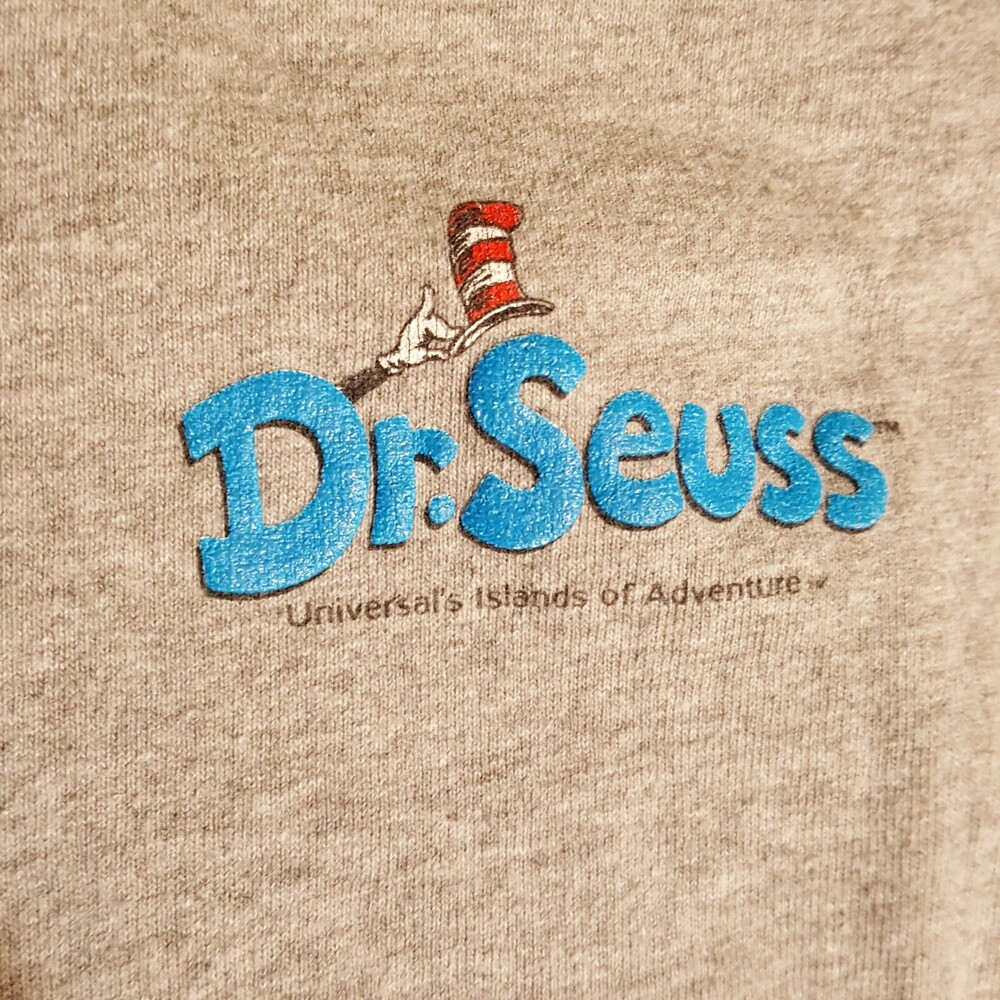 Dr. Seuss Shirt Vintage Universal Studios 1990s Cat in The Hat The Grinch Ringer
